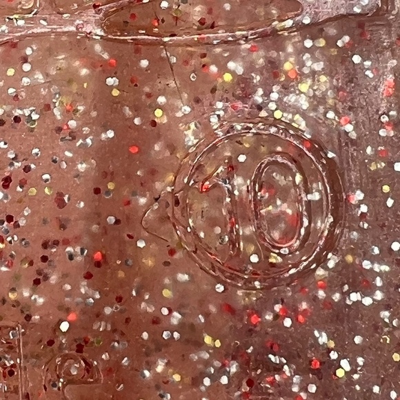 Kate Spade Pink Glitter Floral Jelly Slide Sandals Size 10 Women's - Picture 2 of 9